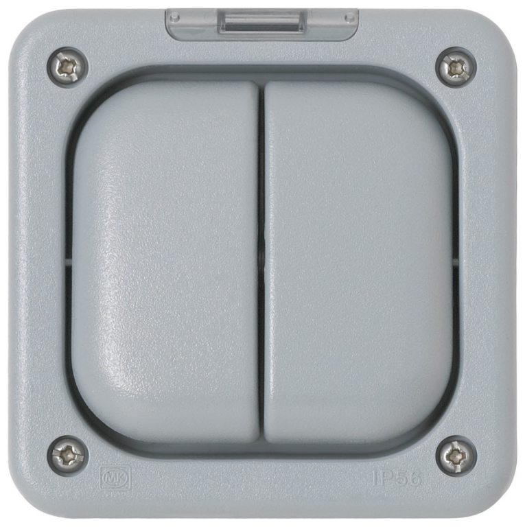 Switch, 2 Gang 1 Way SP IP66