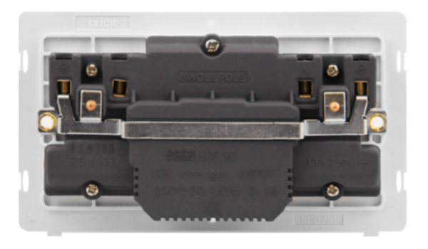 Interior, 2G Switched Socket, c/w 2.1A USB Outlet - Image 2