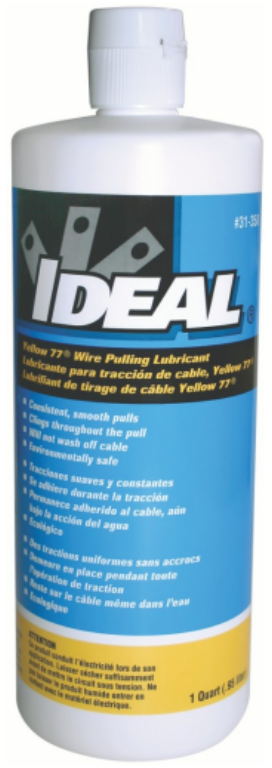 Lubricant, Wire Pulling Squeeze Bottle, Yellow 77