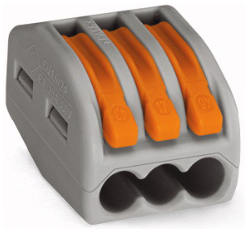 WAGO 3-WAY LEVER CONNECT (50) PER BOX