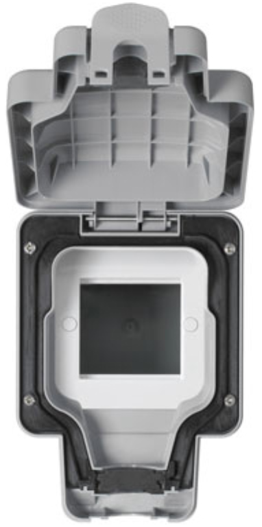 Enclosure, 1 Gang 2 Mod Data Enclosure IP66, For Euro Modules
