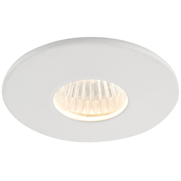 Luminaire, LALO Recessed LED 3000K IP44, c/w Clear Acrylic Diffuser