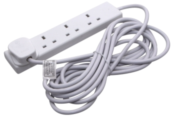 Extension Lead, Trailing 4 Socket, Polybag