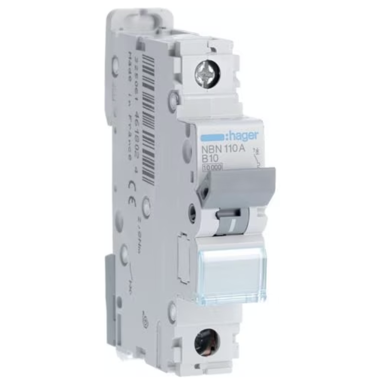 HAGER NBN110A MCB SP TYP