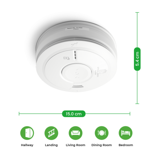 Aico - Mains 10Yr Lithium Optical Smoke Alarm - Image 2