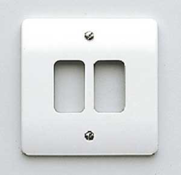 Frontplate, 1 Gang 2 Module