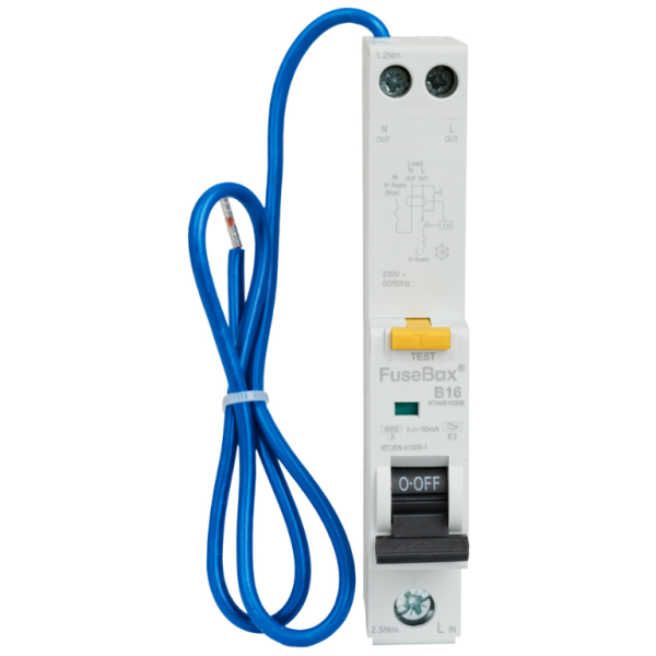FUSEBOX RCBO SPN 16A 30MA 6KA-TYPE A - Image 2
