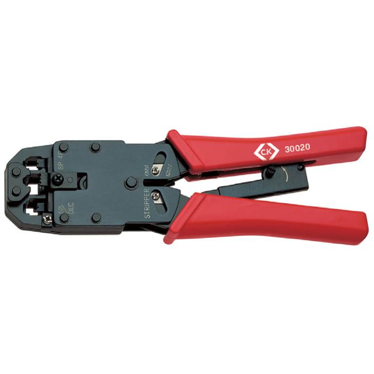 Pliers, Ratchet Crimping for Modular Plugs, RJ11/RJ12/RJ45