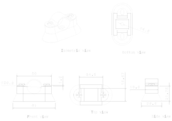 HOSP1G - Metpro 20MM GALV HOSPITAL SADDLE - Image 2