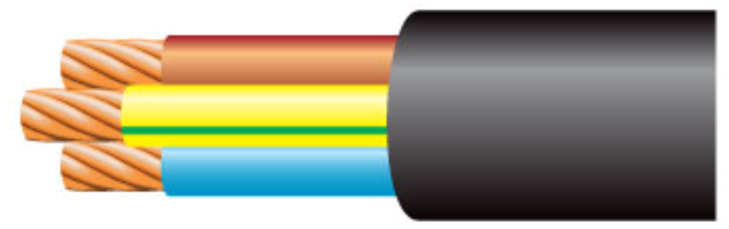 CABLE 3183Y 2.5MMX100M BLK