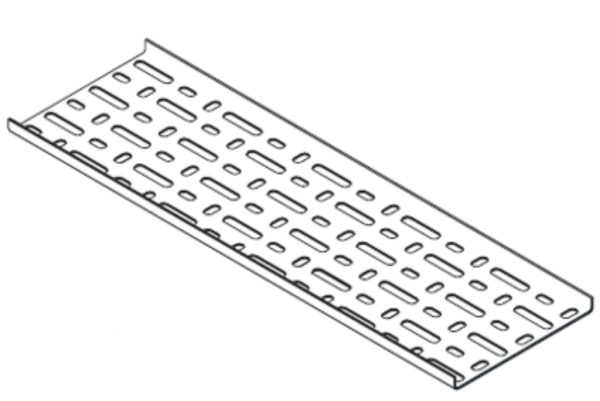 Tray, Cable Straight Heavy Duty, Return Flange