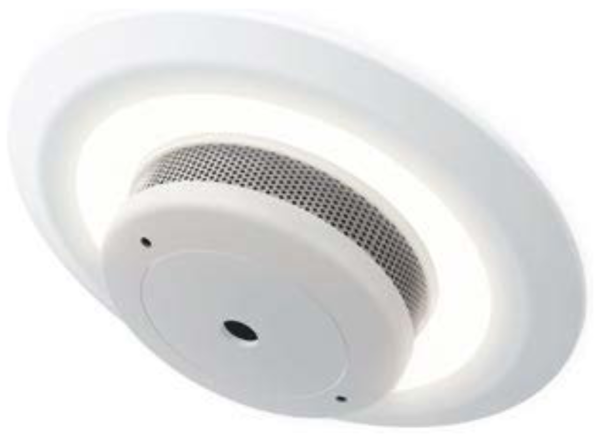 Downlight, Lumi-Smoke 4000K IP20, c/w Mains 10Yr Batt RF Smoke Alarm - Image 2