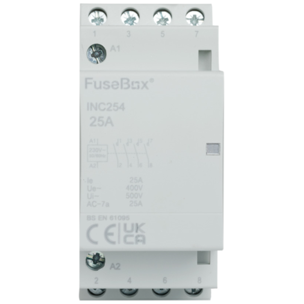 FuseBox Contactor 4P 25A 230V 2-MOD - Image 2