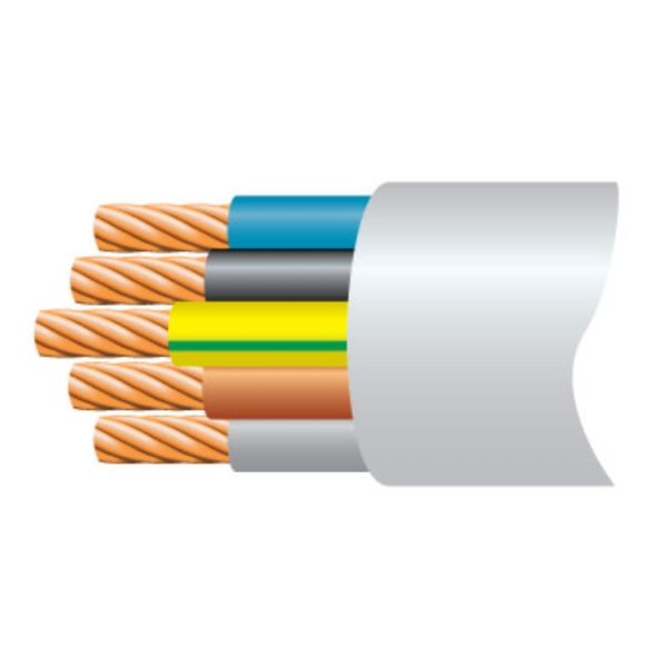 Cable, 5 Core Circular Flex LSZH, 100m Reel (Price Per Mtr)