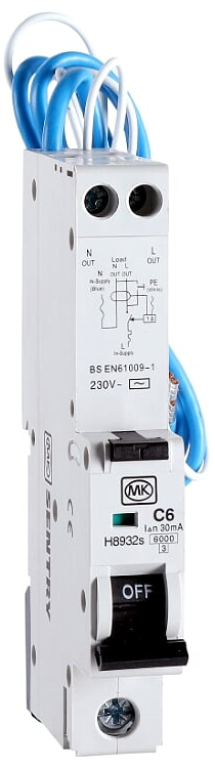 RCBO, SP Class AC Type C, 1 Module