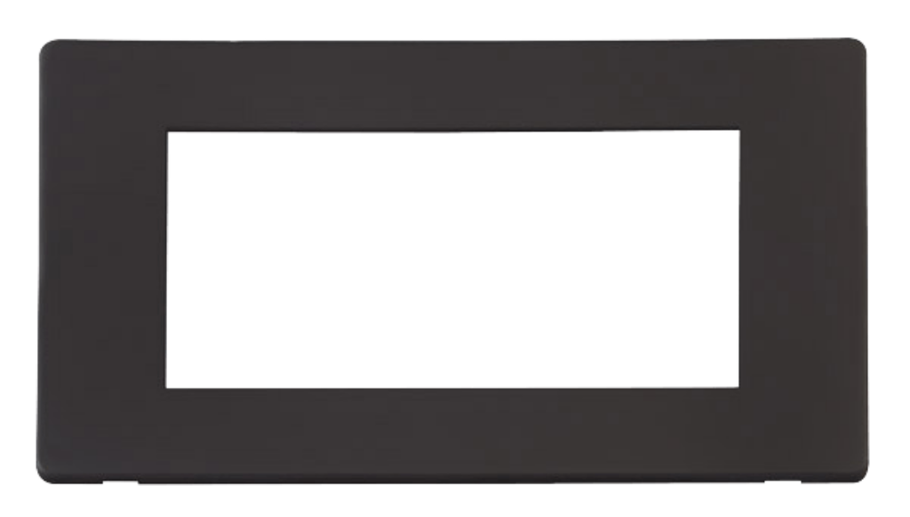 Frontplate, 2 Gang 4 Media Module