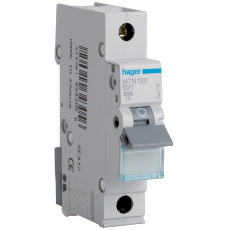 HAGER MTN120 MCB TYPE B