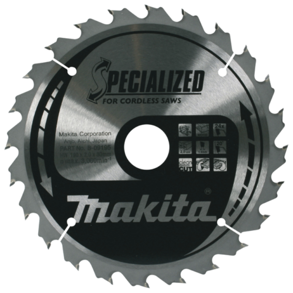 Saw Blade, Metal Cordless Circular 30 Teeth, Specialised