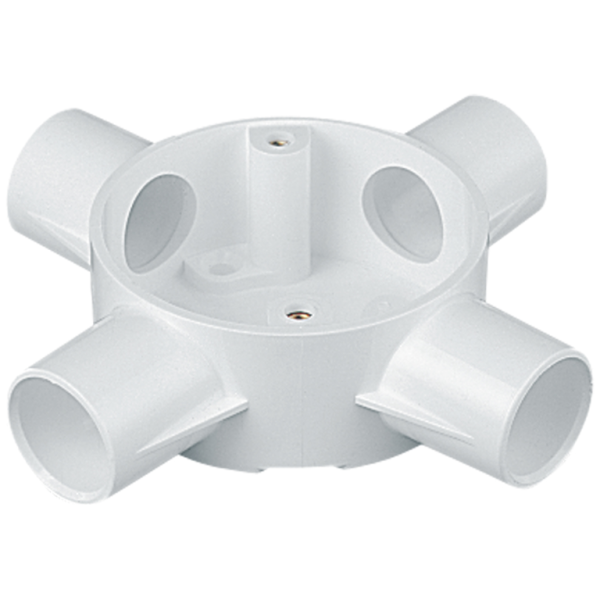 MT 3MRB6WH 4 Way Circular Box 25mm Whi