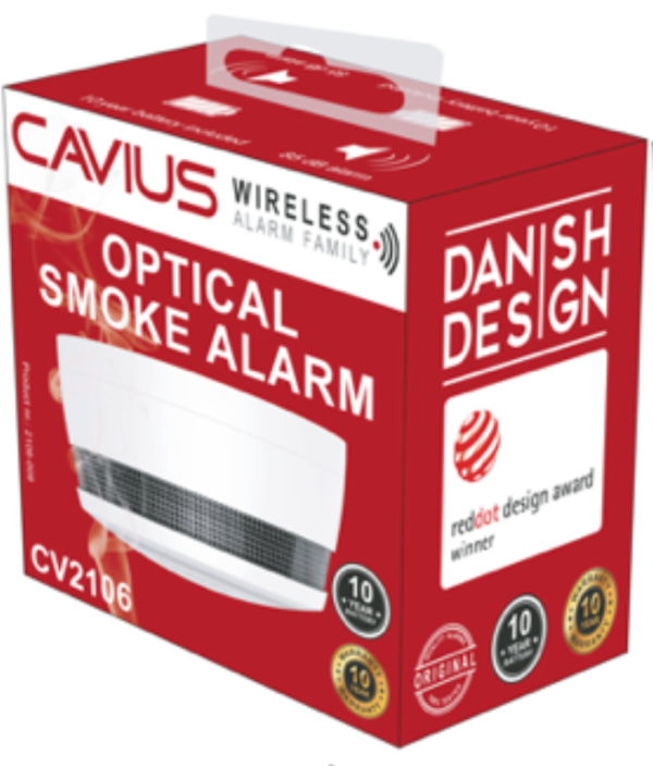 Smoke Alarm, Battery Powered Optical Built In RF - Image 2