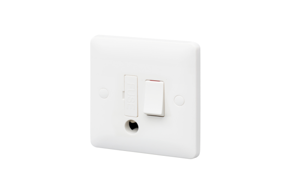 Connection Unit, 1 Gang Switched Fused, c/w Flex - Image 3