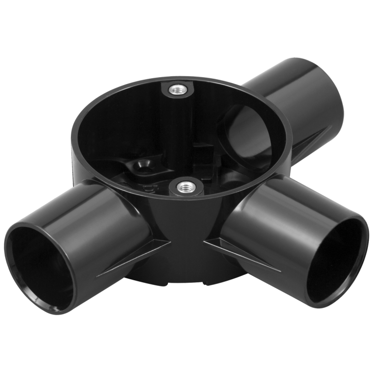 MT 25MM TEE BOX BLK