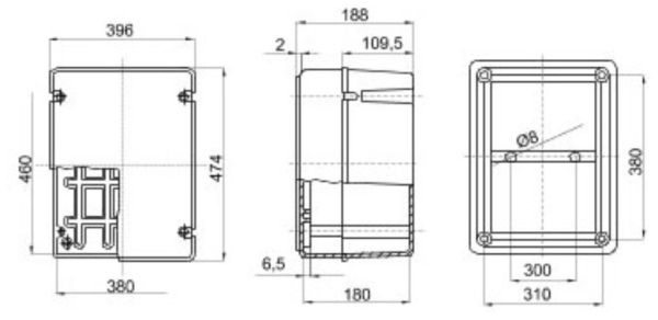 Junction Box, Smooth Walls c/w Deep Screwed Lid, IP56 - Image 2
