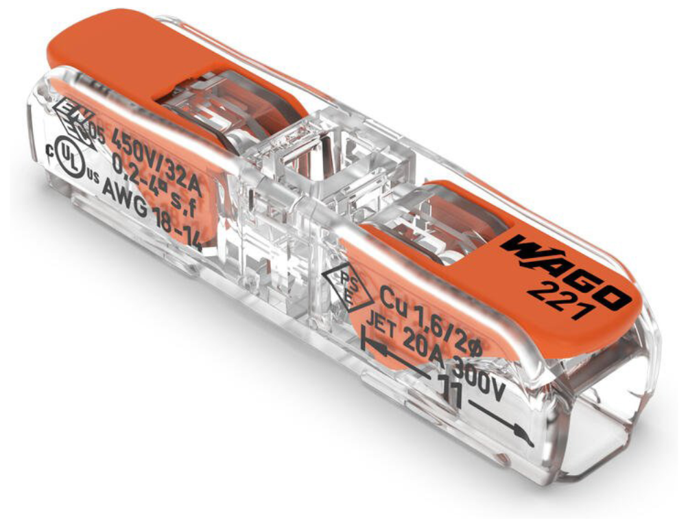Wago 221-2411 Inline Compact Connector ( Box 60 )
