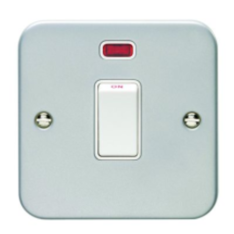 Switch, 1 Gang Double Pole c/w Neon