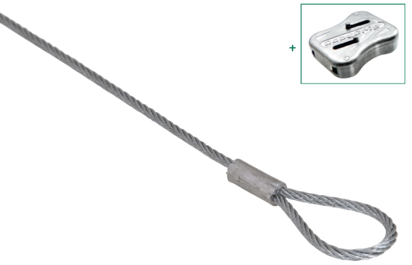 Wire Suspension, BIS DobyGrip Loop, 7x7 Stranded Pk=10