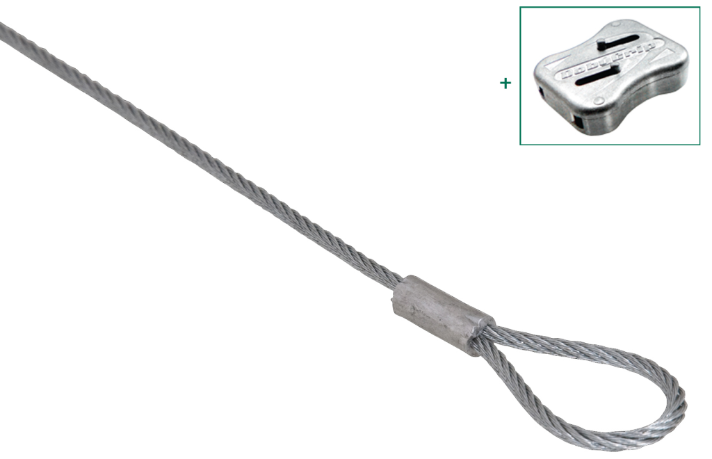 Wire Suspension, BIS DobyGrip Loop, 7×7 Stranded Pk=10