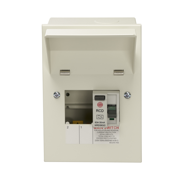Wylex NMRS206/63A Con Unit RCD 2Way 63A