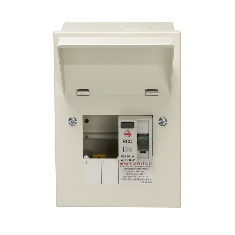 Wylex NMRS206/63A Con Unit RCD 2Way 63A