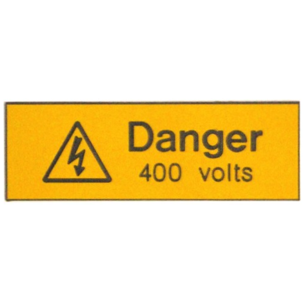 LABEL-DANGER 400V 75x25