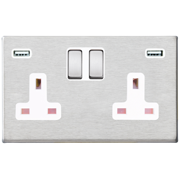 Hamln 7G24SS2USBULTSS-W Swd Skt USB 2G