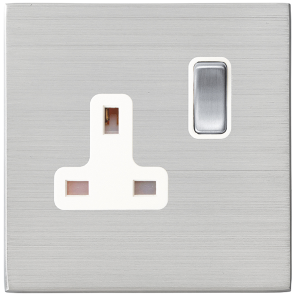 Hamln 7G24SS1SS-W Socket Swd 1G 13A